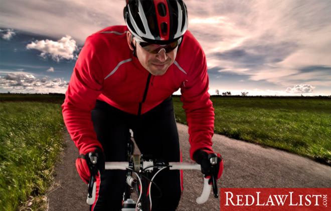 cyclist on the road